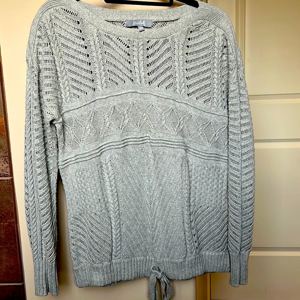 Nieman Marcus Marled grey sweater.